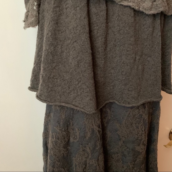 ✖️SOLD✖️Robin Kaplan 100% Silk Boho Tiered Skirt - Picture 4 of 9